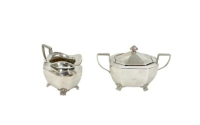 1940 REED & BARTON STERLING CREAM & SUGAR