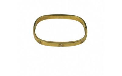 18K YELLOW GOLD SCREW MOTIF BRACELET