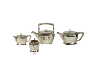 STERLING FOUR PIECE TEA SET