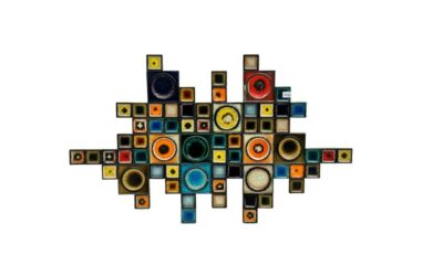1960’S KONRAD GALAAEN STONEWARE TILE WALL ART
