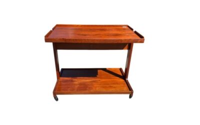 MCM TRIOH DANISH TEAK ROLLING TROLLEY CART