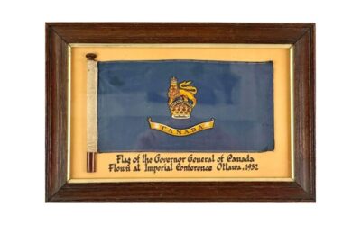 RARE 1932 GOVERNER GENERAL OF CANADA CAR FLAG